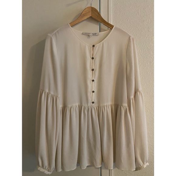 Banana Republic x Olivia Palermo Off White Blouse - Picture 2 of 6